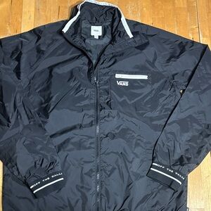 Vans Off The Wall zip up Black Windbreaker